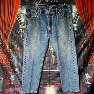 Levi's 505 Jeans Men's 40x29 Blue Cotton Denim Tapered Faded Casual Workwear